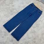 LIONESS Women’s Top Model Jeans Straight Leg Low Rise Baggy Fit in Medium Wash M Photo 4