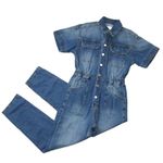 We The Free NWT People Marci Coverall in High Noon Denim Jumpsuit S $128 Photo 0