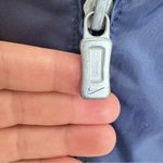 Nike 90s Streetwear Vintage Navy Blue and Yellow Logo Windbreaker Womens Size M Photo 6