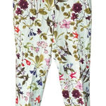 Lands' End  Floral Mid-Rise Straight Leg Crop Pants. Size 4. Garden whimsical EUC Photo 0