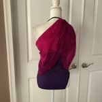 Ralph Lauren PINK Ombre Palm Flyaway Strapless One Piece Swimsuit Photo 7