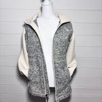 The North Face The North Face Indi Rib-Knit Women's Zip Fleece / Jacket Gray Cream Size S Photo 4