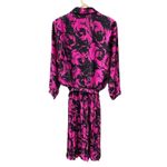 Vintage Lady Carol size Medium ( measured) pleated skirt dress. Black Photo 1