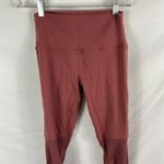 Alo Yoga  Mixed Fabric Pink Full Length High Rise Legging Size Small Photo 2