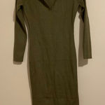 VICI Olive Green Knit Sweater Midi Dress size Small Photo 0