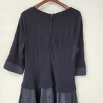 Tadashi Shoji Vintage Tadashi Womens Evening Gown 18 Blue Satin Skirt Formal Maxi 3/4 Sleeve Photo 12