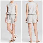 Vince  Gray Drawstring Romper Photo 1