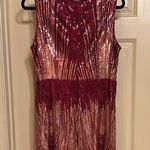 Long Sequin Dress Gold Size XL Photo 4