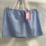 Edikted  Blue Ribbed Mini Going Out Skirt Size Small Photo 2