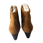 Aerosoles  Womens Lazu Western Boots Tan Suede Heel Slip On 9.5 Photo 3