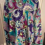 Vera Bradley Heather paisley long sleeve mandarin collar pj top/jacket. Size XL. Photo 0