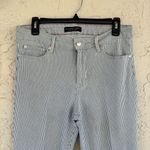 U.S. Polo Assn. Women's Blue and White Striped Ankle Jeans Photo 2