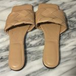 None Women’s Nude Square Toe Woven Sandals Size: 11 Photo 2