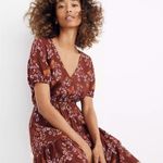 Madewell Ruffle-Wrap Floral Butterfly Dress Photo 0