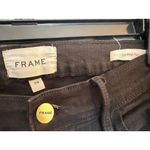 Frame  Le High Rise Flare in Black Noir Sz 29 Photo 5