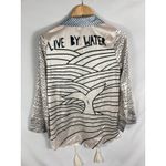 Boutique  Satin Flowy Graphic Beach Coverup Size Small Photo 3