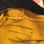 Good hYOUman long sleeve hoodie "do good" Medium M dark golden yellow womens Photo 5