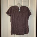 Maurice's Purple Scoop Neck Short Sleeve Blouse Small Photo 7