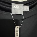 ASOS Black Flutter Sleeve Square Neck Midi Off The Shoulder Dress Women Size 0 Photo 4