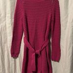Boden NWOT Rose Violet Crochet Knit Long Sleeve Lined Dress Pink Size 2 Photo 0