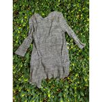 Vintage Gray Front Tie Long Sweater Cardigan Size Medium Photo 1