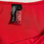 Kendall + Kylie Henely Red Rouched 2 Piece Swimwear Set Size Large Photo 3