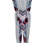 Hunter bell M Zip Jumpsuit geometric print Colorful Cup Sleeves Size M Photo 0