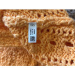 Aerie  Bright Orange Open Knit Scoop Neck Sleeveless Sweater Tank Top Shirt XL Photo 8