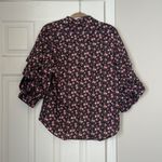 Hyacinth House Ruffle Sleeve Button Down Noah Blouse Size Medium Tuckernuck Pink Photo 6