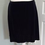 My Michelle Vintage  Elegant Black Velvet Skirt Y2K Stretch Skater Large Photo 0