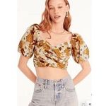 J.Crew Puff-sleeve Organic Cotton Cropped Top Photo 0