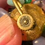 Vintage MCM 1950s West Germany Demi Parure Purple Green Glass Floral Screw Back Photo 7