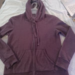 Eddie Bauer  Hoodie Women's Small Purple Full Zip Cotton Lightweight Hiking. Photo 0