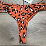 Fabletics  Strappy Bikini Bottom Orange‎ Black Animal Print Size XXL Photo 6