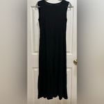 Chico's Black Crossover Front Sleeveless Rayon Maxi Dress Size 0 US Small Photo 1