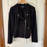 Alice Hope Moto Jacket Black Zip Up Blazer Career Office Fitted Size M Size M Photo 6