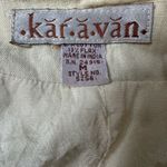 Vintage Medium Ivory Indian Vest Embroidered Flowers Boho Green Photo 2