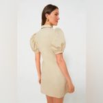 Hyacinth House Tuckernuck Sand Zip Denim Mini Dress Size Small Tan Photo 3