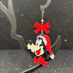 Goofy Christmas Earrings with Red Bows Photo 3