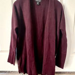Rachel Zoe burgundy open cardigan Photo 0