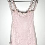 NEW The Bar Sz 2 Jade Floral Jacquard Chiffon Mini Dress Rose Pink Photo 5