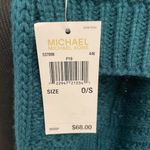 Michael Kors Cable Knit Multi Texture Dark Teal Green Blue Wrap NEW Photo 3