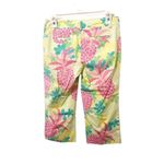 Lilly Pulitzer Lilly‎ Pulitzer Yellow Pineapple Cropped Pants Photo 1