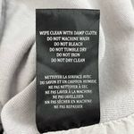 BLANK NYC Private Practice Vegan Leather & Cotton Drape Front Moto Jacket Gray, S Photo 15