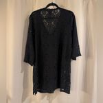 a.n.a  Bathing Suit Black Lace Coverup Photo 2
