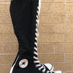 Y2K Converse Chuck Taylor All Star XXHI Black Tall Canvas Boot Sneaker High Top Knee Calf High Shoe RARE 1V708 #Skater #Punk #Goth #Grunge #Emo Women 6 Photo 0