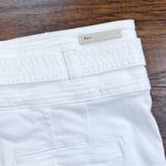 Anthropologie Pilcro • Anthro Belted Palazzo Shorts high rise white stretch denim tie waist Photo 9