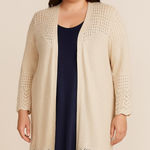 LC Lauren Conrad  Cream Knit Cardigan Photo 0