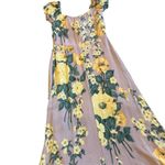 Reformation  Cordelia Floral Print Dress Midi Length Slit Off-Shoulder Size 0 Photo 9