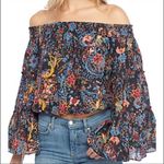 Free People  Free Spirit Off the Shoulder Boho Top Photo 2